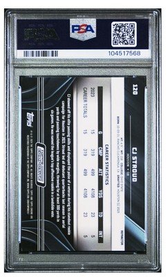 2023 Topps Composite Topps Chrome Black Refractor C.J. Stroud 191/199 PSA 7 - Image 2