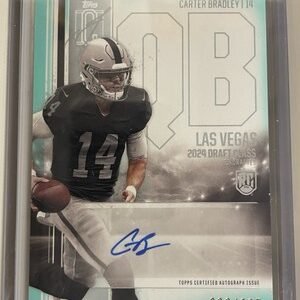 2024 Topps Signature Series Carter Bradley Rookie Class Auto Variation 26 /225