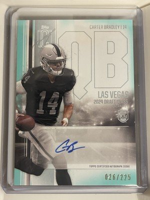 2024 Topps Signature Series Carter Bradley Rookie Class Auto Variation 26 /225