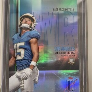 2024 Topps Signature Class Ladd McConkey RCV-75 Chrome Rookie Chargers