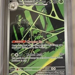 Team Rockets Spidops 187/182 Destined Rivals Illustration Rare Pokemon Card