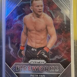 2021 Panini Prizm UFC Fireworks Card #3 Peter Yan MMA