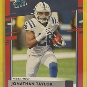 2020 Donruss Football #317 Jonathan Taylor Press Proof Red | Colts NFL SP