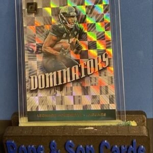 2019 Panini Donruss #DOM-27 LEONARD FOURNETTE Dominators Checker Refractor (PAR)