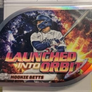 2024 Topps Chrome Cosmic Mookie Betts Die Cut Launched Into Orbit Refractor #21