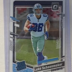 2023 Donruss Optic NFL #227 Luke Schoonmaker Rookie Silver Prizm