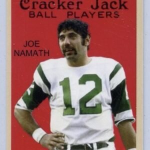 Joe Namath 2022 #150 Cracker Jack  2 1/4" x 3" Ball Players Card