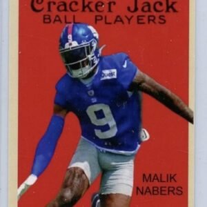 Malik Nabers Rookie 2024 #192 Cracker Jack  2 1/4" x 3" Ball Players Card