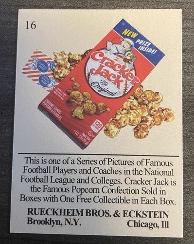 JA’MARR “UNO” CHASE BENGALS Cracker Jack 2 1/4" x 3" Ball Players Card- #16 - Image 2