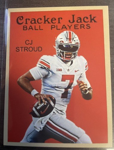 CJ STROUD RC 2024 Cracker Jack 2 1/4" x 3" Ball Players Card-#56 New Release