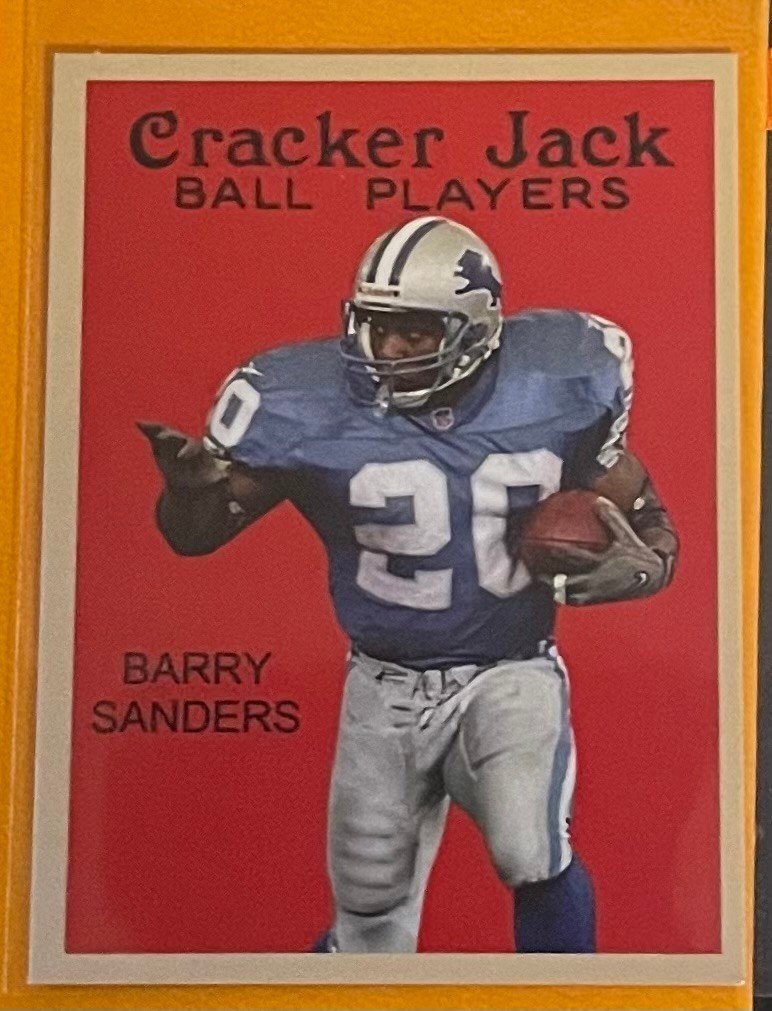 Barry Sanders| Detroit Lions Jack Card 2 1/4" x 3" #103