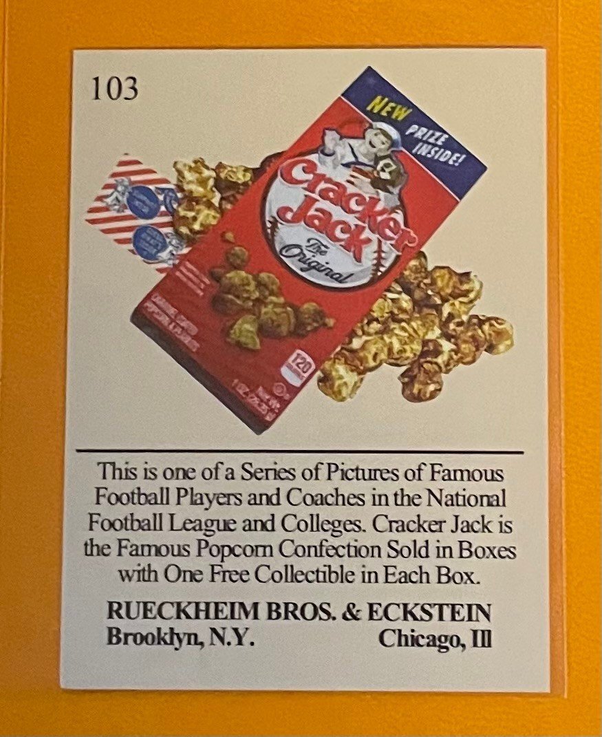 Barry Sanders| Detroit Lions Jack Card 2 1/4" x 3" #103 - Image 2