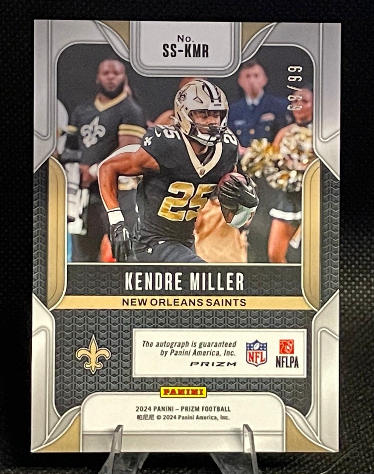 2024 Panini Prizm Sensational Signatures Blue Ice /99 Kendre Miller #SS-KMR Auto - Image 2