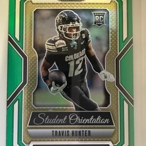 Travis Hunter Rookie 2025 Panini Prizm Draft Picks Student Orientation Green #7