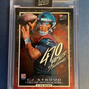 2023 Topps Now CJ Stroud 470 Yards 5 TD’s Rookie Passing Record #CJ1 RC