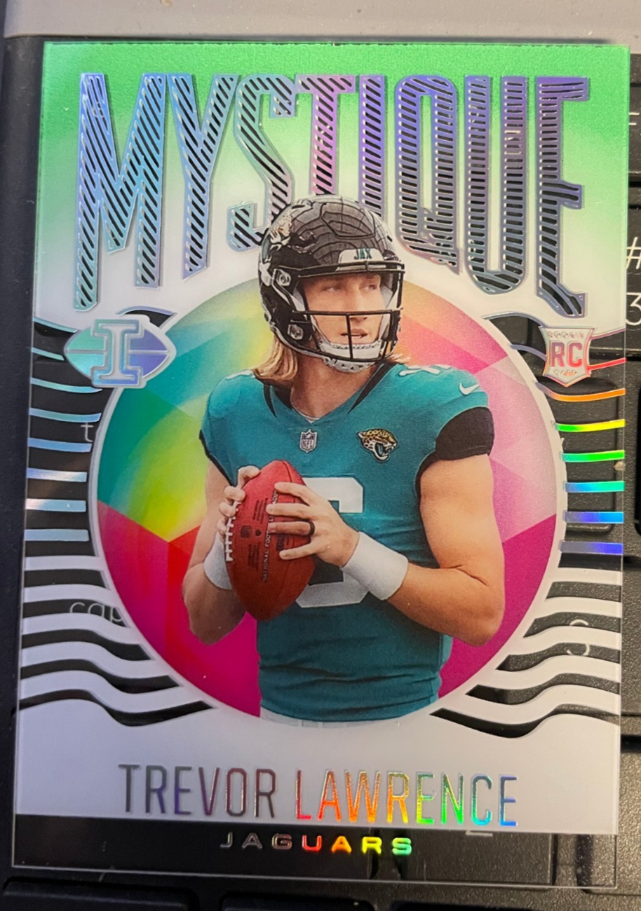 2020 Illusions TREVOR LAWRENCE Rookie MYSTIQUE GREEN EMERALD Aceate MY-1 JAGUARS
