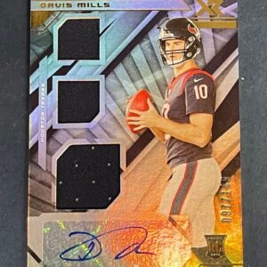 2021 Panini XR Rookie Triple Swatch Auto 097/149 Davis Mills #223 Rookie Auto RC