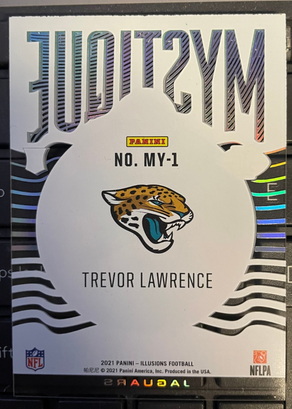 2020 Illusions TREVOR LAWRENCE Rookie MYSTIQUE GREEN EMERALD Aceate MY-1 JAGUARS - Image 2