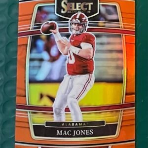 2022 Panini Select Draft Picks MAC JONES Concourse Orange Prizm Patriots 15/49