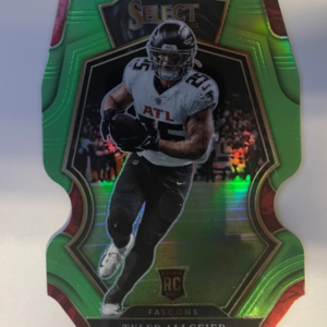 2022 Select Tyler Allgeier RC Neon Green Prizm Die Cut Premier #87/299 Falcons