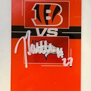 2025 Jordan Battle 2/2 Auto Collectible Ticket  Cincinnati Bengals vs Broncos