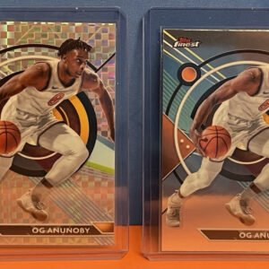 2023-24 Topps Finest Checkerboard Refractor #46 OG Anunoby, New York Knicks