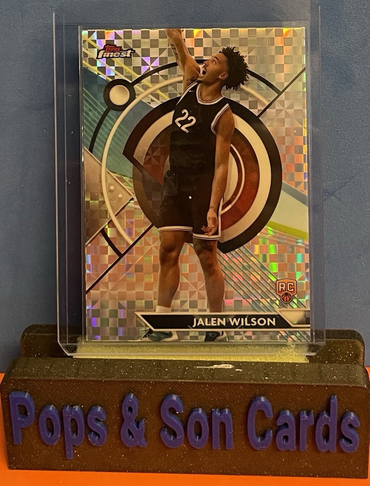 2024 Topps Finest Jalen Wilson RC Checkerboard refractor #90