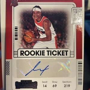 ISAIAH TODD 2021-22 NBA PANINI CONTENDERS ROOKIE TICKET AUTOGRAPH WIZARDS CARD