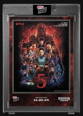 NEW 2025 Topps Now Stranger Things Season 5 Card #STRA *Pre-Order* Eleven Will