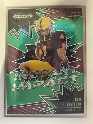 Cam Skattebo 2025 Prizm Draft Picks Green Instant Impact Giants No. II-CSO