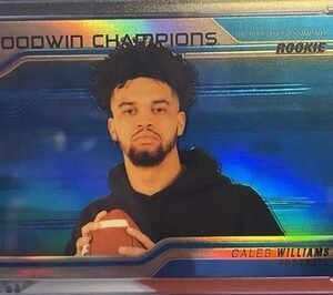 2023 UD Goodwin Champions Caleb Williams Rookie  Blue
